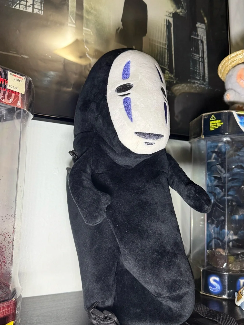 Vintage 2000s Studio Ghibli Spirited Away No - Face Plush Backpack